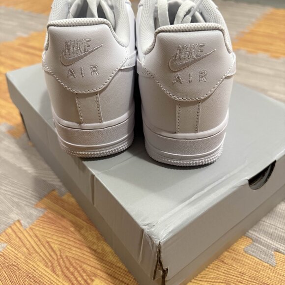 all-white Nike Air Force 1s - Picture 4 of 4